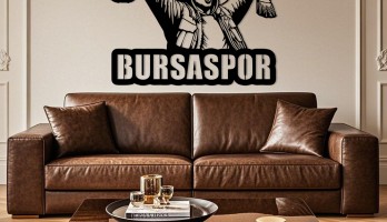 thumb Bursaspor Hooligan Lazer Kesim Metal Tablo