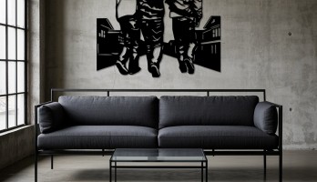 thumb Üç Arkadaş Lazer Kesim Metal Tablo