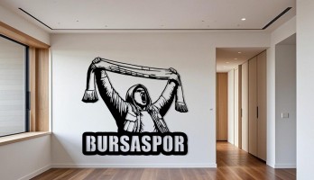 thumb Bursaspor Hooligan Lazer Kesim Metal Tablo