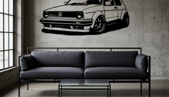 thumb Volkswagen Golf MK2 Metal Tablo
