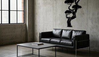 thumb Yüksek Bonzai Ağacı Metal Tablo