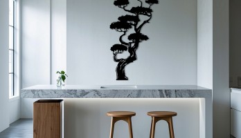 thumb Yüksek Bonzai Ağacı Metal Tablo