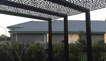 thumb Lazer Kesim Ferforje Yaprak Desenli Kamelya, Pergola ve Gazebo