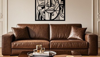 Picasso Tarzı Lazer Kesim Metal Tablo