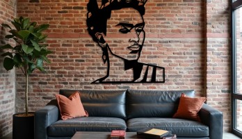 thumb Frida Kahlo Lazer Kesim Metal Tablo