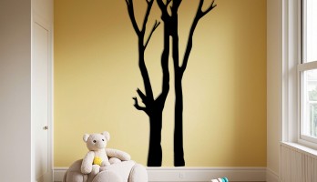 Dekoratif Ağaç Lazer Kesim Metal Tablo