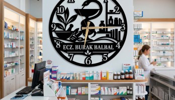 thumb Kişiye Özel Eczane Temalı Duvar Saati