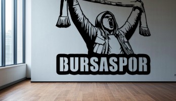 thumb Bursaspor Hooligan Lazer Kesim Metal Tablo
