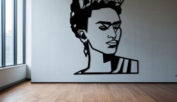 thumb Frida Kahlo Lazer Kesim Metal Tablo