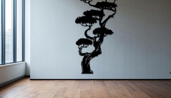 thumb Yüksek Bonzai Ağacı Metal Tablo