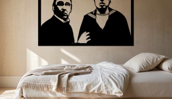 thumb Şener Şen ve Kemal Sunal Süt Kardeşler Metal Tablo