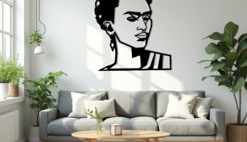 thumb Frida Kahlo Lazer Kesim Metal Tablo