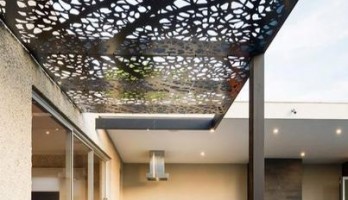 thumb Lazer Kesim Ferforje Yaprak Desenli Kamelya, Pergola ve Gazebo