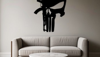 AK47 Kuru Kafa Metal Tablo