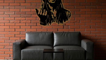 thumb Bob Marley Orta Parmak Metal Tablo