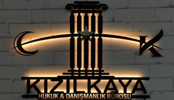 Hukuk Bürolarına Özel Ledli Tasarım Metal Tablo