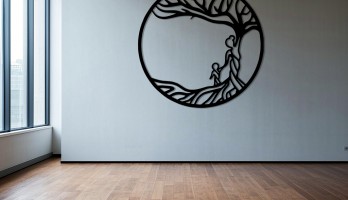 thumb Ağaç Anne ve Çocuk Metal Tablo