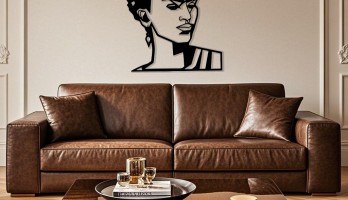 thumb Frida Kahlo Lazer Kesim Metal Tablo