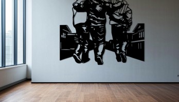 thumb Üç Arkadaş Lazer Kesim Metal Tablo