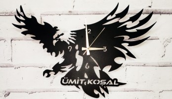 thumb Beşiktaş Kartal Metal Lazer Kesim Saat