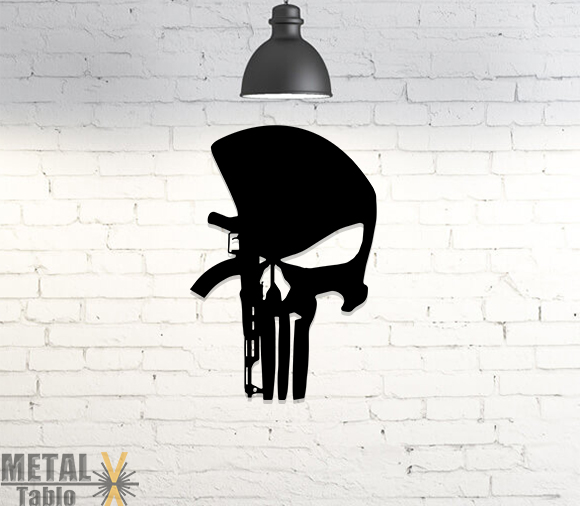 AK47 Kuru Kafa Metal Tablo