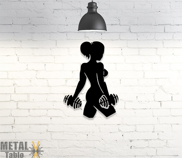 GYM Salonlarına Özel Fitness Metal Tablo