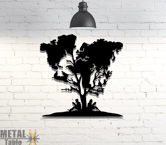 Dünya Haritalı Ağaç Lazer Kesim Dekor