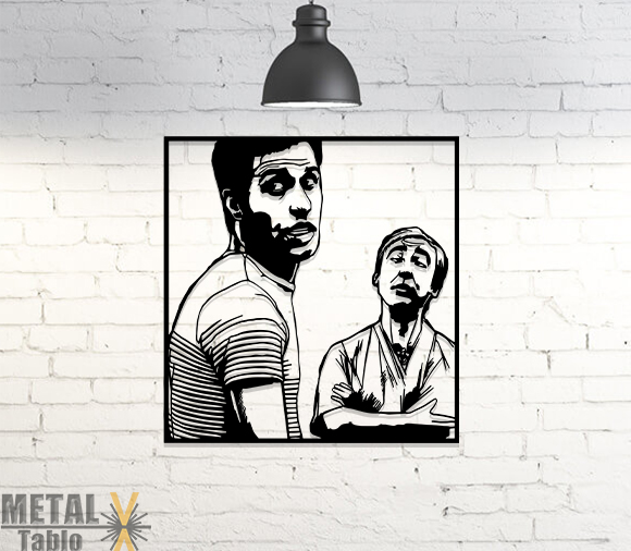 Kemal Sunal ve Şener Şen Çekirge Metal Tablo