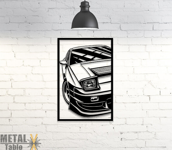 Toyota AE86 Yarım Metal Tablo