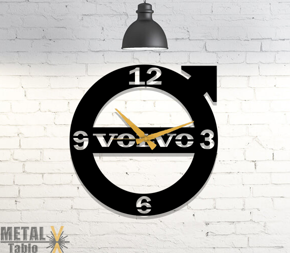 Volvo Sevenlere Özel Metal Duvar Saati