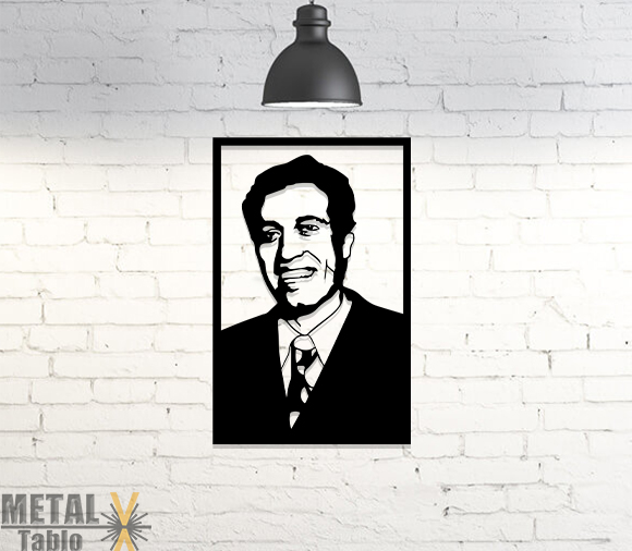 Kemal Sunal Lazer Kesim Metal Tablo