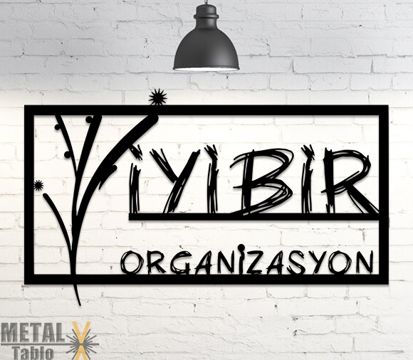 Özel Tasarım Kişiye Özel Logo Metal Tablo