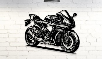 Yamaha YZF-R1 Laser Kesim Metal Tablo