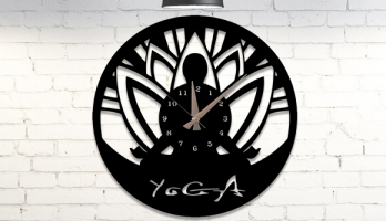 Yoga Salonlarına Özel Metal Duvar Saati