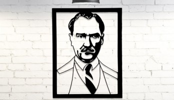 Mustafa Kemal Atatürk Portre Metal Tablo