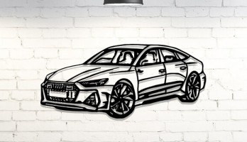 Audi Rs7 Lazer Kesim Metal Tablo