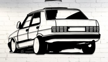 Tofaş Şahin Lazer Kesim Metal Tablo