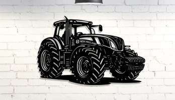 New Holland Traktör Lezer Kesim Metal Tablo
