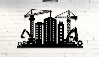 Yapı İnşaat Mühendislik Lazer Kesim Metal Tablo