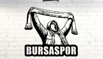 Bursaspor Hooligan Lazer Kesim Metal Tablo