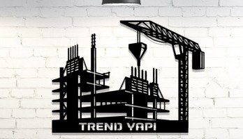 Yapı İnşaat Mühendislik Lazer Kesim Metal Tablo