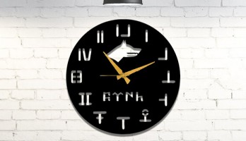 Türk Kurt Lazer Kesim Metal Duvar Saati