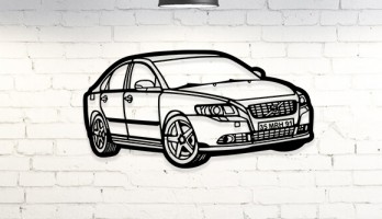 Volvo S40 Araba Lazer Kesim Metal Tablo