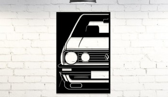 Volkswagen MK2 Önden Metal Tablo
