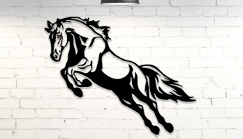 Engel Aşan At Metal Tablo