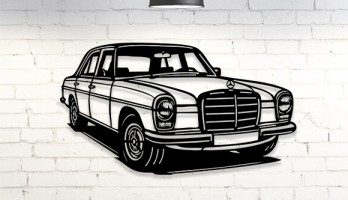 Mercedes W115 Lazer Kesim Metal Tablo
