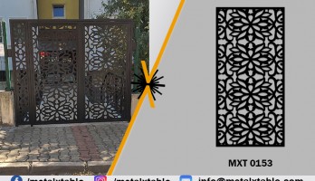 Lazer Kesim Yaya Giriş Kapısı ve Kayar Kapı