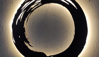 Enso Çemberi Ledli Lazer Kesim Metal Tablo