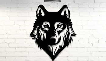 Boz Kurt Lazer Kesim Metal Tablo