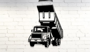 Dorsesi Açık Kamyon Metal Tablo